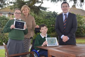 The George Best Belfast City Airport Community Fund has provided furniture which has enabled a local school to set up an outdoor classroom.