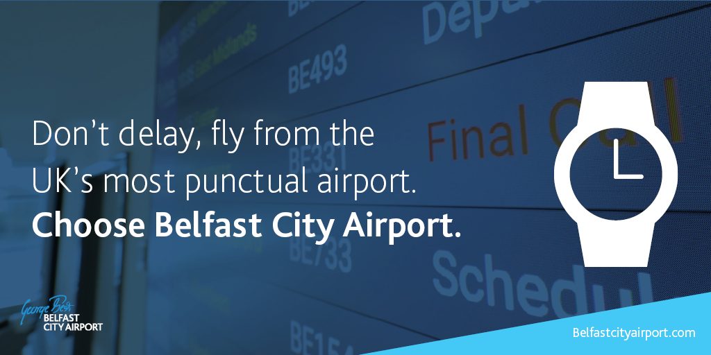 GEORGE BEST BELFAST CITY AIRPORT NAMED THE UK’S BEST FOR PUNCTUALITY