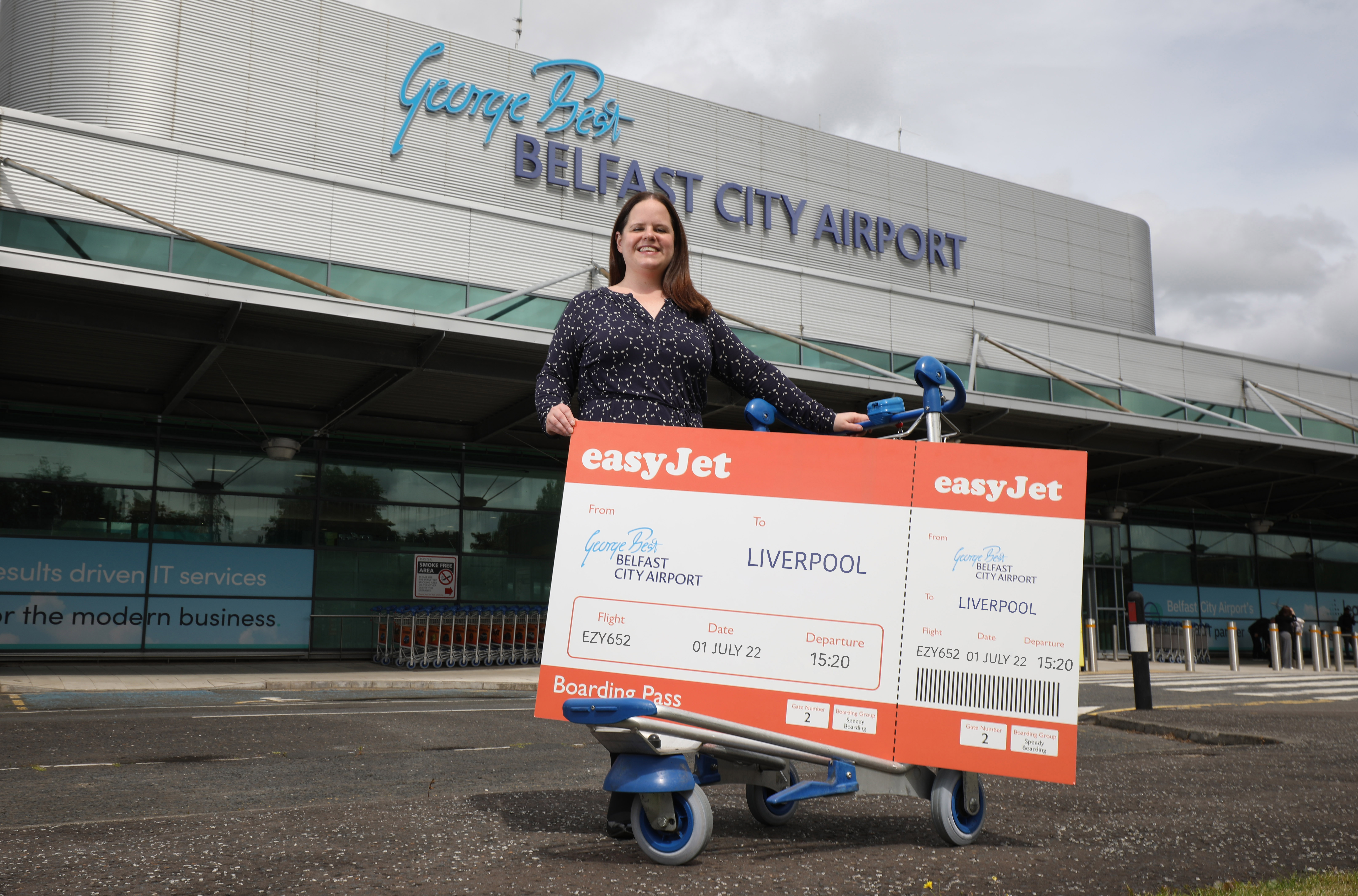 Liverpool flights take off from Belfast City Airport with easyjet