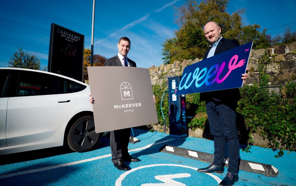 Weev partners with McKeever Hotel Group to install EV charging stations